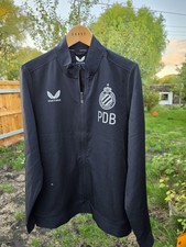 Castore Club Brugge KV Training Jacket Mens Medium Black Full Zip Track Top PDB picture