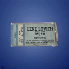 Lene Lovich Rare 4/3/83 First Ave Ticket Stub Minneapolis picture