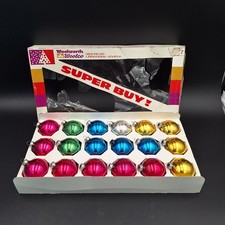 Vintage Woolworth's Glass Christmas Ornaments 18 2