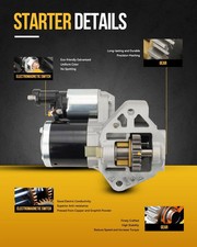 NEW WILSON 17908 PREMIUM REMAN STARTER Mazda 6 2.3L 2.5L 2003-2010 RAPID SHIP picture