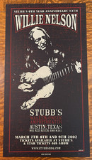 WILLIE NELSON~POSTER~82 of 120~STUBBS AUSTIN TX.~MARCH 7-8TH~2002~SIGNED JAIME picture
