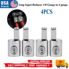 4PCS ILL Customz Offset Power and Ground 1/0 Gauge to 4 Gauge Amp Input Reducers picture