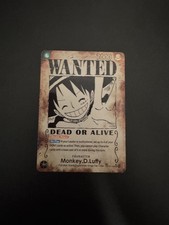 Monkey D Luffy Wanted Poster OP13-118 One Piece Carrying On His Will NM picture