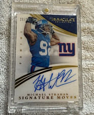 Panini 2015 Immaculate Michael Strahan Signature Moves Auto 20/25 picture