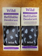 2 Kits: Wild Refillable Deodorant Vanilla Bean & Buttercream Exp 8/28 0289-R8P5a picture