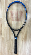 Wilson Hyper Hammer 4.3 Black/Blue Hypercarbon Tennis Racket New 4 1/2 Grip picture