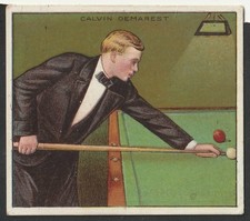 1910  Calvin Demarest Mecca Cigarettes T218 Billiards Champion Card picture