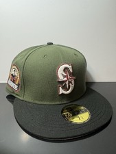 Seattle Mariners 7 1/4 Hat Club MyFitteds Exclusive Fitted Hat Rare Grey UV picture