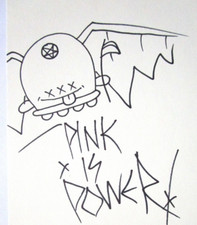 BUFF MONSTER ORIGINAL PINK IS POWER MONSTER COMIC BOOK URBAN ART DRAWING picture