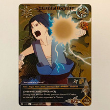 Naruto CCG Sasuke Uchiha  Super Rare Card Near Mint Or Better picture