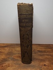 Early Original Rare 1849 Americans Own Book the Constitutions of States Union  picture