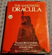 The Annotated DRACULA Bram Stoker 1975 First Edition Leonard Wolf Hardcover HCDJ picture