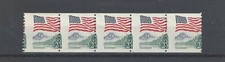 U.S. EFO'S Scott # 2280 MNH Strip of 5, Major Misperf, Nice picture