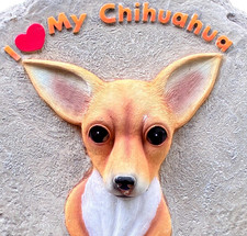 My Chihuahua Steppingstone 3D Portrait Wall Decor Hanging Plaque Resin 9.5