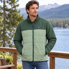 Patagonia Pack In Jacket Mens Medium Green Excellent 20945 FA22 picture