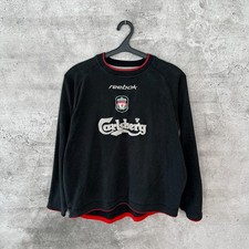 LIVERPOOL 2002/2004 TRAINING FOOTBALL SWEATSHIRT REEBOK TRACK JERSEY SIZE L picture