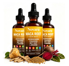 3x Novara Organics Maca Root for Women Liquid, Contains Beet Root & Ashwaghanda picture