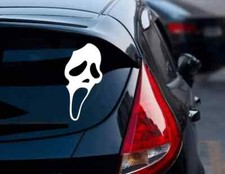 Ghost Face Vinyl Decal Sticker, Scream Mask, Halloween, Horror, Scary, Oracal picture