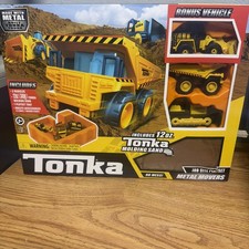 Tonka - Metal Movers Pack Playset- Mighty Dump Truck Front Loader Jobsite sand picture