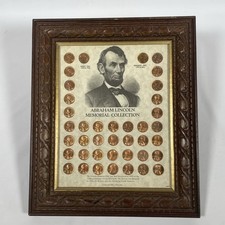 Lincoln Memorial Cent~Vintage Framed Collection Set (1959-1976) picture