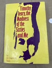 1974 First Edition Timothy Leary The Madness Of The Sixties And Me Charles Slack picture