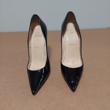 Christian Louboutin Patent Leather Pointed Toe Pump Red Sole SIZE 9.5 EU 39.5  picture