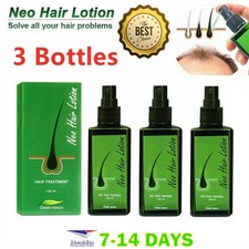 3x 120ml Neo Hair Lotion Green Wealth Hair Growth Serum Treatment Root Nutrients picture