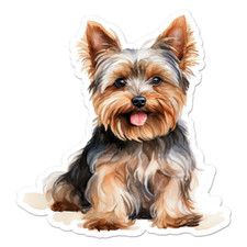 Yorkie Yorkshire Terrier Sticker Decal picture