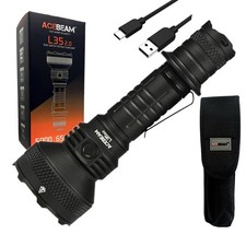 Acebeam L35 2.0 Tactical Flashlight Black CREE XHP70.3 HI LED w/ Eco Sensa USB C picture