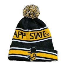 Vtg Appalachian State Mountaineers Beanie Hat Victory Yosef Pipe Logo Pom App picture
