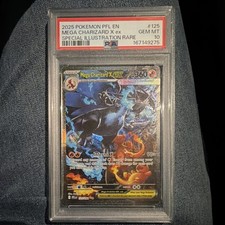 Mega Charizard X ex 125/094 Me02: Phantasmal Flames English Holo SIR picture