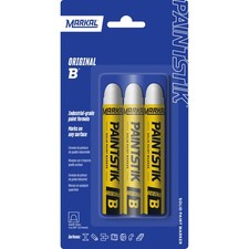 Markal Painstik Original B White Paint Markers, 3-Pk., Model# 80293 picture