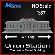 HO Scale 1:87 Union Station Train Depot Relief Building | Model Scenery World picture