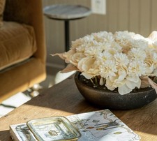 Auth. Pottery Barn Faux Composed Dahlia Arrangement Centerpiece picture