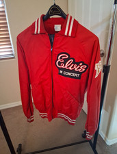 Vintage Elvis in Concert Jacket Howe Athletic Apparel USA Size M picture