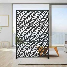 Domi Freestanding Outdoor Indoor Metal Privacy Screens and Panels,Leaf-Shaped picture