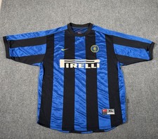 Vintage 1999/00 Nike Inter Milan Home Soccer Jersey Pirelli Men’s XL Italy picture