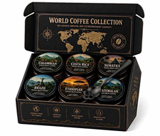Extraordinary Coffee World Coffee Collection Whole Bean Coffee Gift Set 6 Pack picture