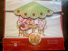 American Greetings Americard Strawberry Shortcake 15ct Self-Mailers Seals picture