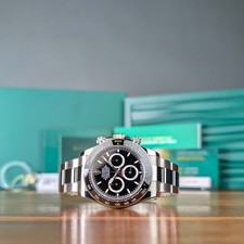 2026 Virtually Unworn Unpolished Complete Set Rolex Daytona Black Dial 126500LN picture