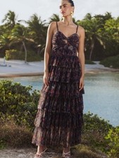 NWT ANTHRO | $398 Hutch Rosey Floral Gown floral maxi dress picture