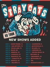 The Stray Cats US Tour New Shows Added Schedule Poster picture