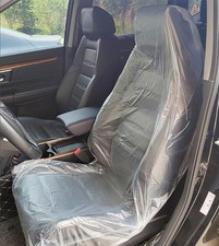 100PCS Ultra-Thick 20g Disposable Plastic Car Seat Covers Universal Clear Veh... picture