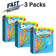 Skittles Tropical Singles To Go Zero Sugar Drink Mix 30 Ct Packets 3 Pack picture