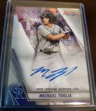 2019 Bowman’s Best Michael Toglia Auto - Rockies picture