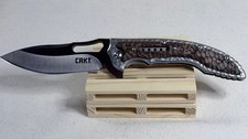 CRKT Fossil 5470 Flavio Ikoma 3.96in Folding Knife China Box Used picture