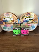 SET OF 2 XL RMS Jumbo 7” Dumpling RARE GLITTER EDITION and 2 NEEDOH KNITTENS  picture
