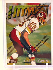 1997 Topps Finest Hitmen Darrell Green Gold/Rare  #174 Washington Redskins picture