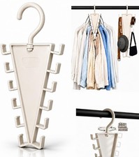 1-6 PCS V-shaped Double Sided 360° Rotating Hanger 12 Hooks for Wardrobe Storage picture