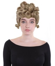 Women’s Vintage Edwardian Updo Dark Blonde Wig with Adjustable Cap for Cosplay picture